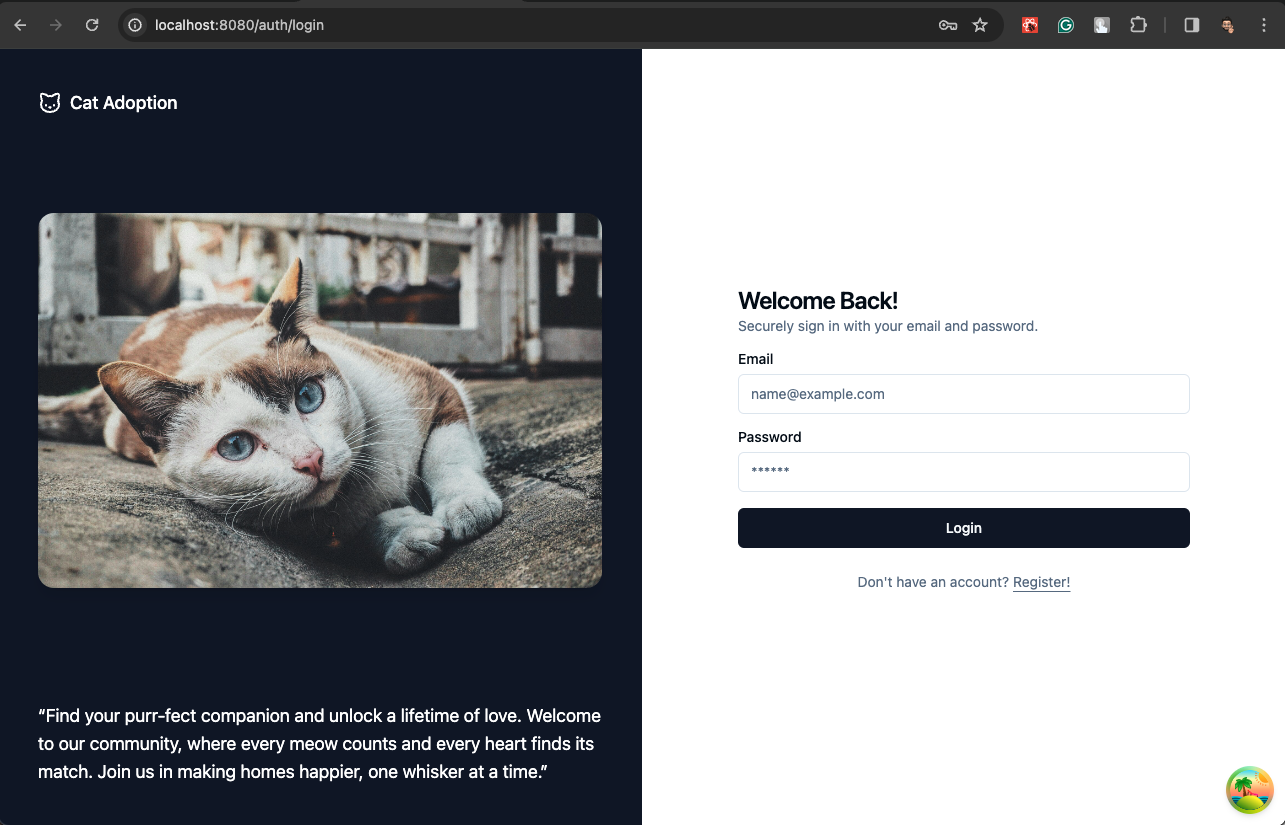 Srikanth nani Cat Adoption project
