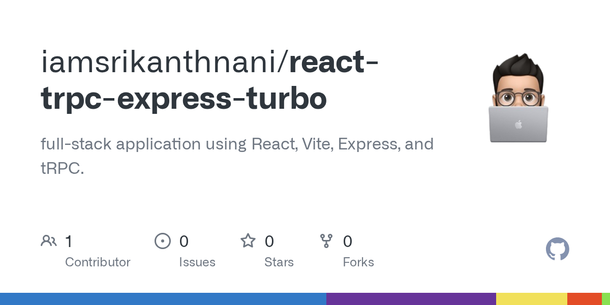 Srikanth nani Express-trpc-react-turbo starter project