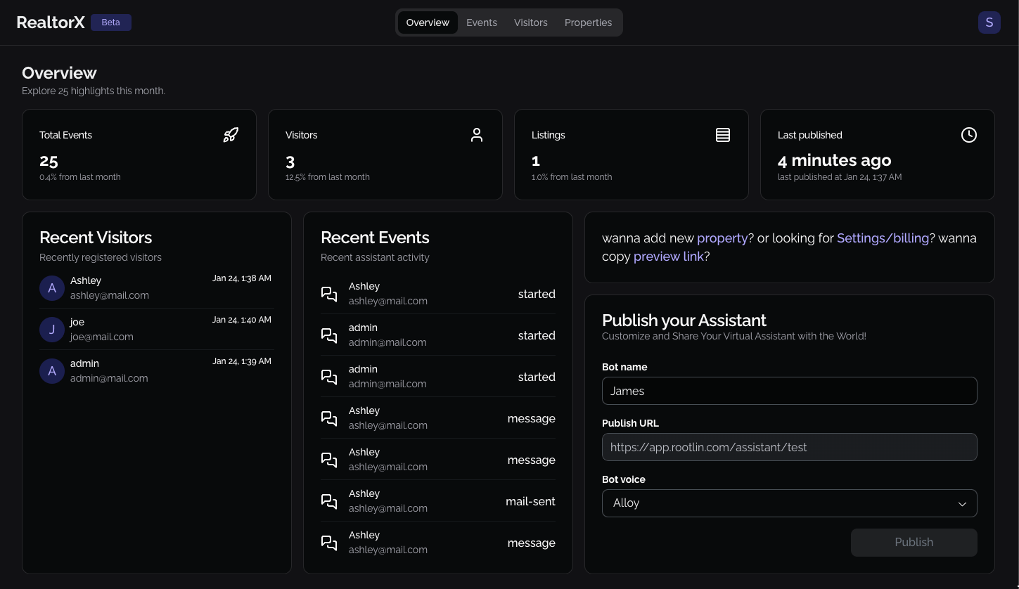 Srikanth nani RealtorX project